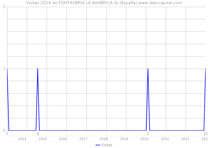 Visitas 2024 de FONTANERIA LA BANERICA SL (España) 