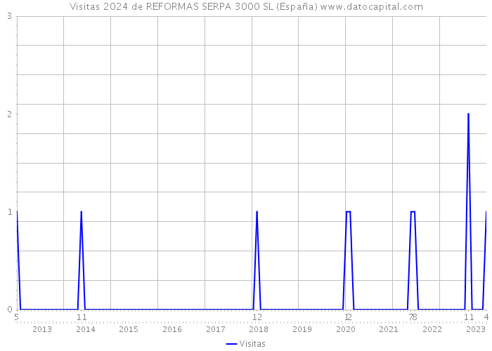 Visitas 2024 de REFORMAS SERPA 3000 SL (España) 