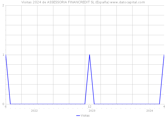Visitas 2024 de ASSESSORIA FINANCREDIT SL (España) 