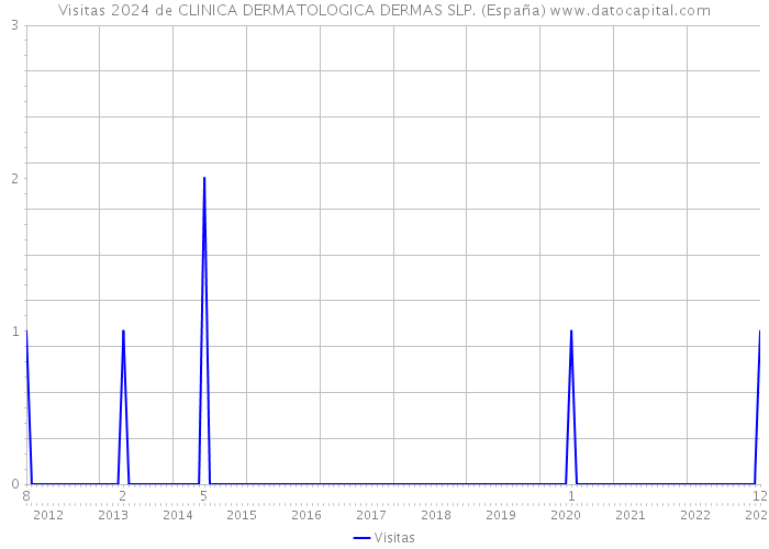 Visitas 2024 de CLINICA DERMATOLOGICA DERMAS SLP. (España) 