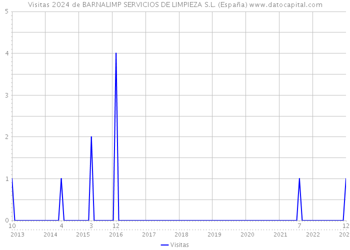Visitas 2024 de BARNALIMP SERVICIOS DE LIMPIEZA S.L. (España) 