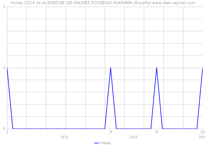 Visitas 2024 de ALSINES DE LES SALINES SOCIEDAD ANONIMA (España) 