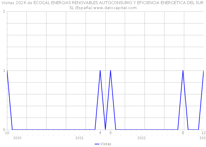 Visitas 2024 de ECOGAL ENERGIAS RENOVABLES AUTOCONSUMO Y EFICIENCIA ENERGETICA DEL SUR SL (España) 