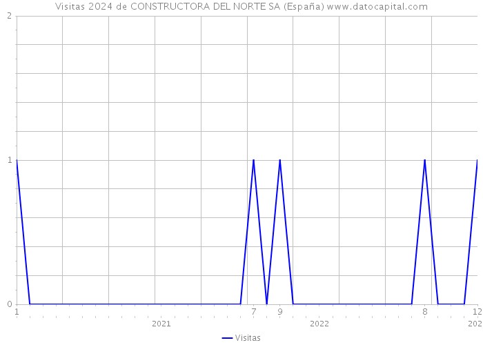 Visitas 2024 de CONSTRUCTORA DEL NORTE SA (España) 