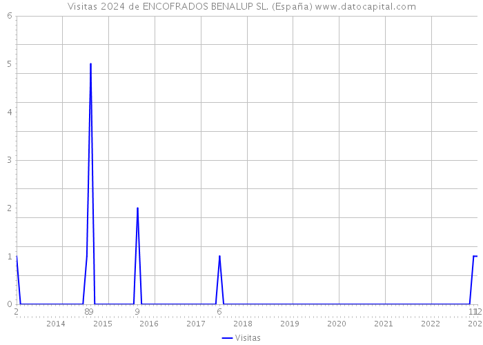 Visitas 2024 de ENCOFRADOS BENALUP SL. (España) 