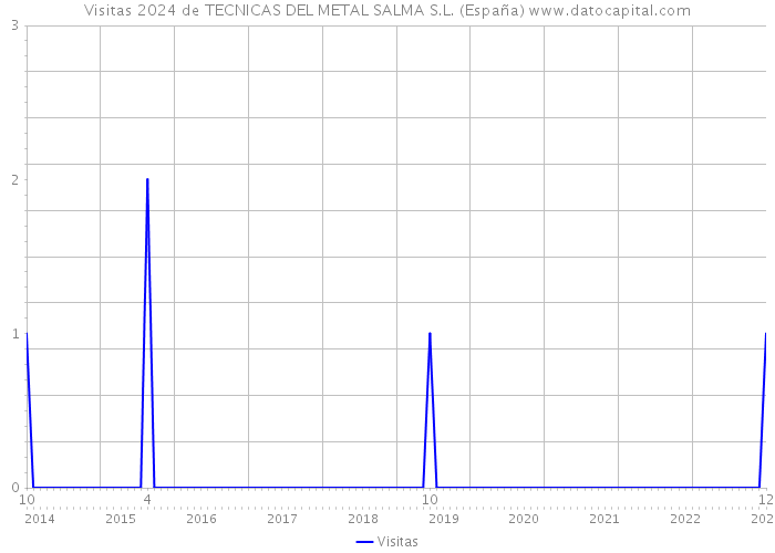Visitas 2024 de TECNICAS DEL METAL SALMA S.L. (España) 