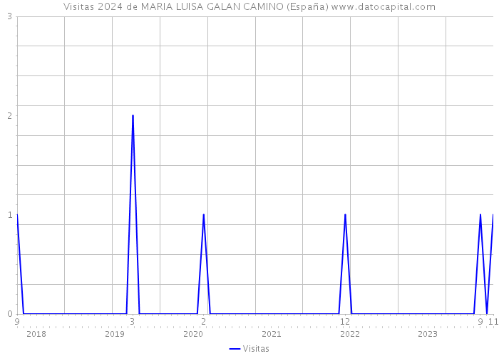 Visitas 2024 de MARIA LUISA GALAN CAMINO (España) 