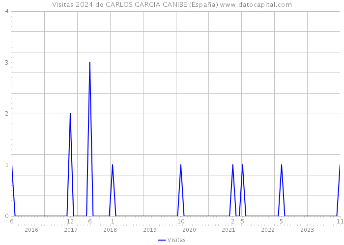Visitas 2024 de CARLOS GARCIA CANIBE (España) 