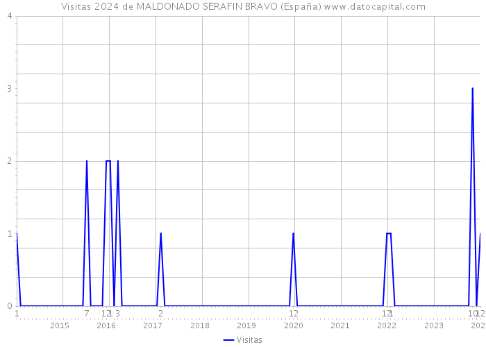Visitas 2024 de MALDONADO SERAFIN BRAVO (España) 