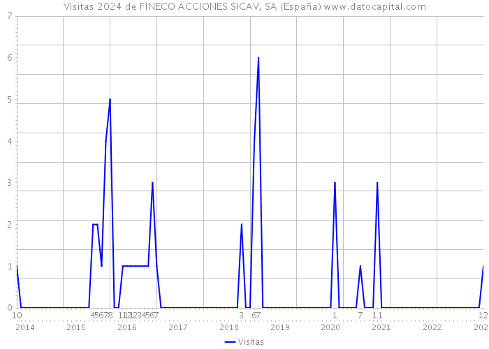 Visitas 2024 de FINECO ACCIONES SICAV, SA (España) 