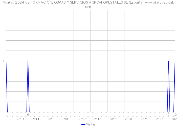 Visitas 2024 de FORMACION, OBRAS Y SERVICIOS AGRO-FORESTALES SL (España) 