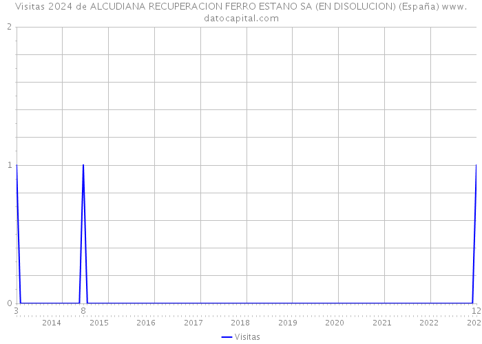 Visitas 2024 de ALCUDIANA RECUPERACION FERRO ESTANO SA (EN DISOLUCION) (España) 
