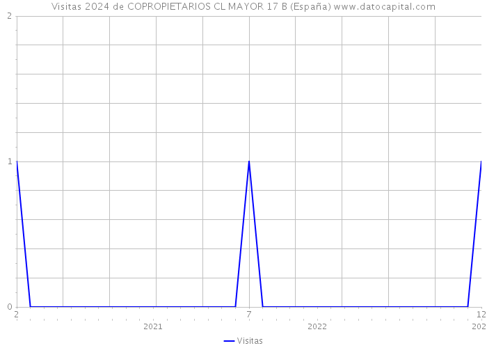 Visitas 2024 de COPROPIETARIOS CL MAYOR 17 B (España) 