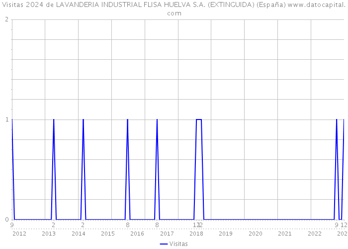 Visitas 2024 de LAVANDERIA INDUSTRIAL FLISA HUELVA S.A. (EXTINGUIDA) (España) 