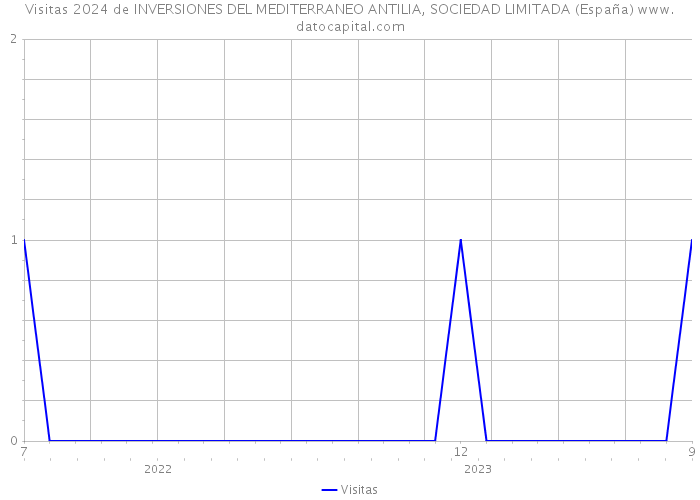 Visitas 2024 de INVERSIONES DEL MEDITERRANEO ANTILIA, SOCIEDAD LIMITADA (España) 
