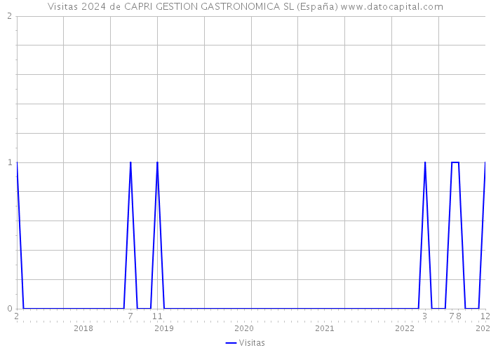 Visitas 2024 de CAPRI GESTION GASTRONOMICA SL (España) 