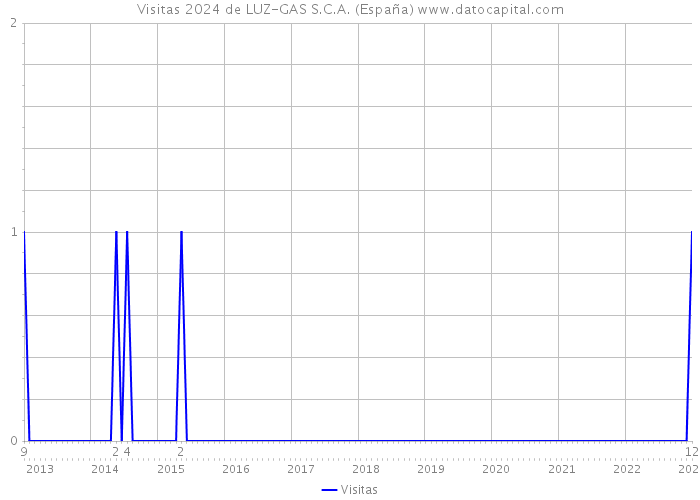 Visitas 2024 de LUZ-GAS S.C.A. (España) 