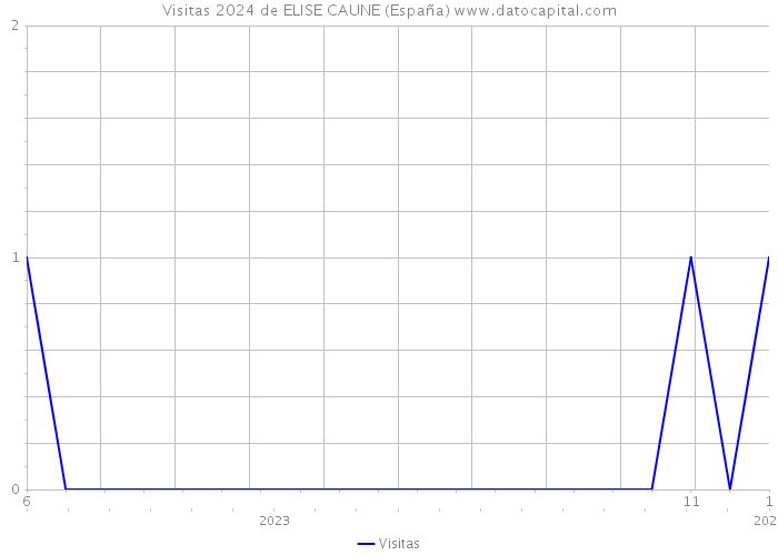 Visitas 2024 de ELISE CAUNE (España) 
