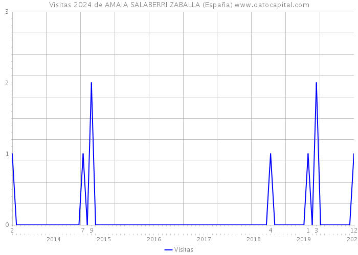 Visitas 2024 de AMAIA SALABERRI ZABALLA (España) 