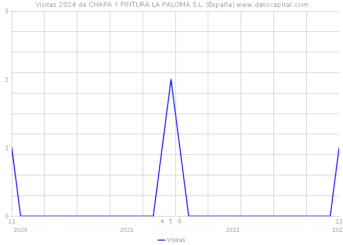 Visitas 2024 de CHAPA Y PINTURA LA PALOMA S.L. (España) 