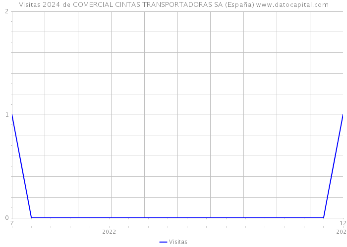 Visitas 2024 de COMERCIAL CINTAS TRANSPORTADORAS SA (España) 