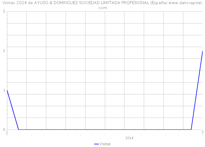 Visitas 2024 de AYUSO & DOMINGUEZ SOCIEDAD LIMITADA PROFESIONAL (España) 