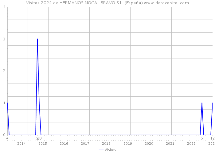 Visitas 2024 de HERMANOS NOGAL BRAVO S.L. (España) 