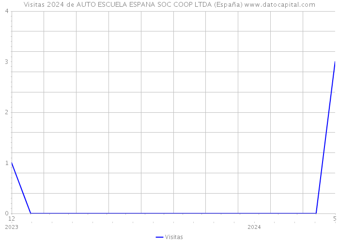 Visitas 2024 de AUTO ESCUELA ESPANA SOC COOP LTDA (España) 