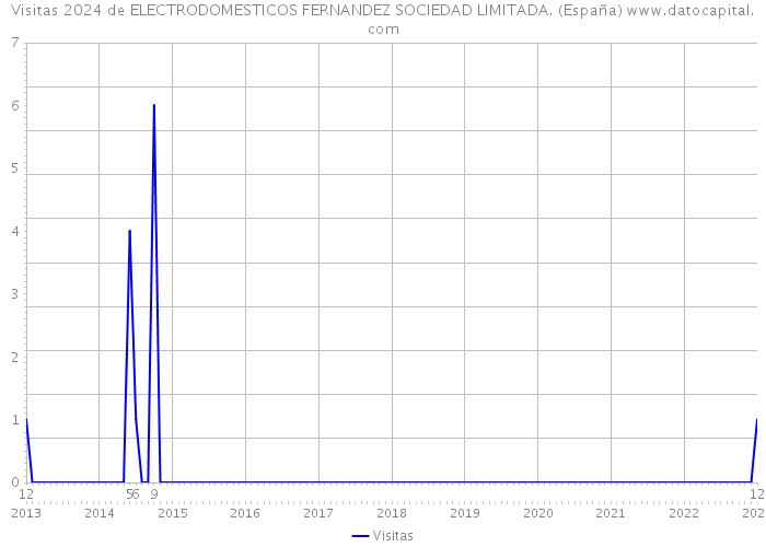 Visitas 2024 de ELECTRODOMESTICOS FERNANDEZ SOCIEDAD LIMITADA. (España) 