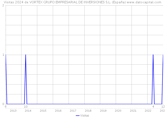 Visitas 2024 de VORTEX GRUPO EMPRESARIAL DE INVERSIONES S.L. (España) 