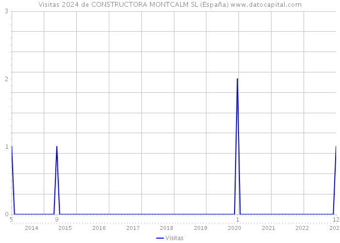 Visitas 2024 de CONSTRUCTORA MONTCALM SL (España) 