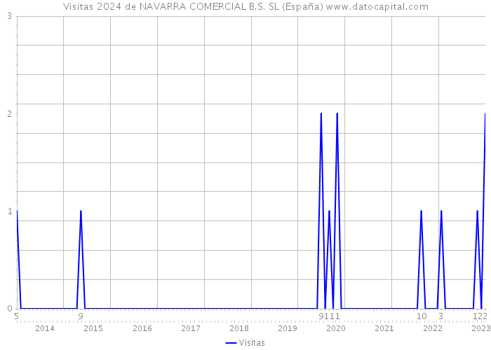 Visitas 2024 de NAVARRA COMERCIAL B.S. SL (España) 