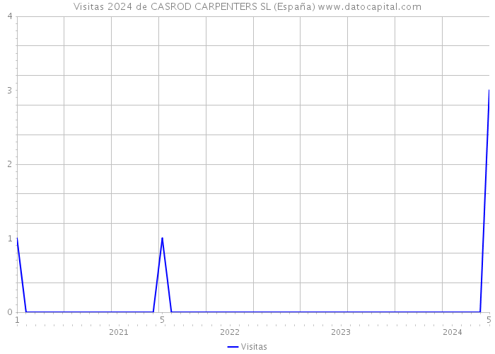 Visitas 2024 de CASROD CARPENTERS SL (España) 
