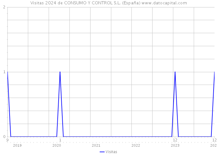 Visitas 2024 de CONSUMO Y CONTROL S.L. (España) 