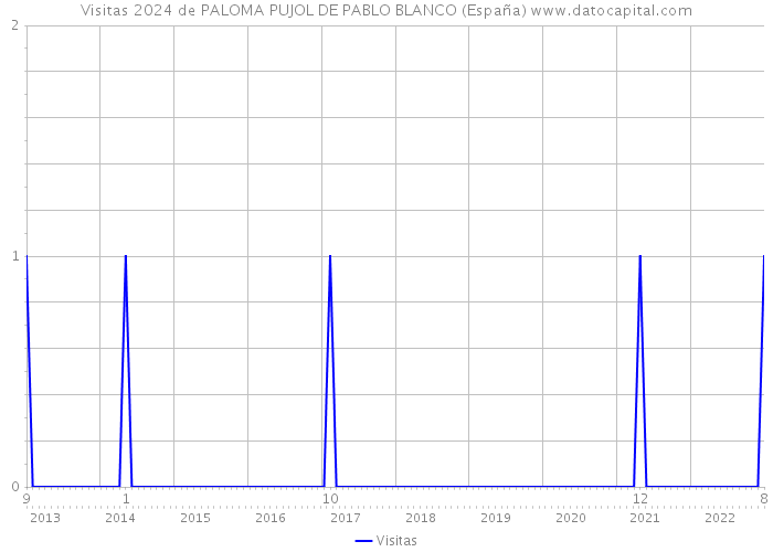 Visitas 2024 de PALOMA PUJOL DE PABLO BLANCO (España) 