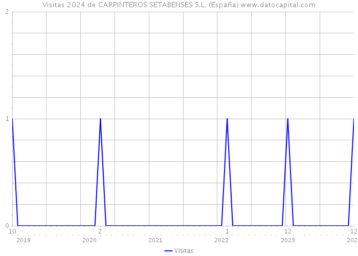 Visitas 2024 de CARPINTEROS SETABENSES S.L. (España) 