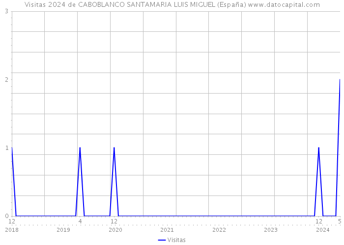 Visitas 2024 de CABOBLANCO SANTAMARIA LUIS MIGUEL (España) 