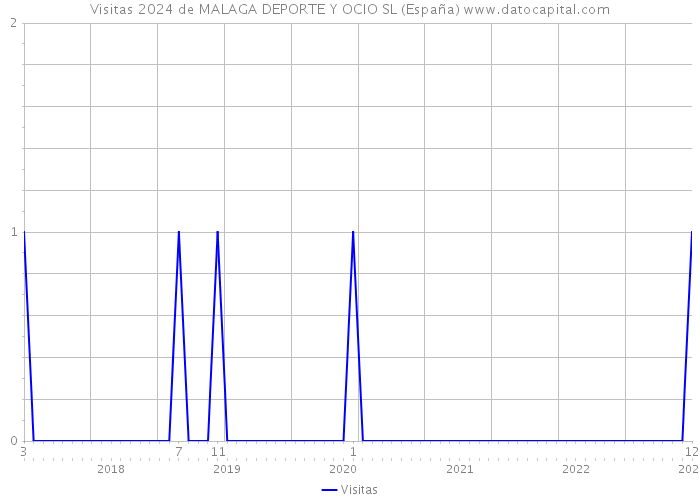 Visitas 2024 de MALAGA DEPORTE Y OCIO SL (España) 