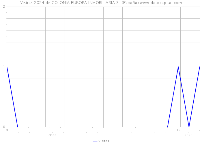 Visitas 2024 de COLONIA EUROPA INMOBILIARIA SL (España) 