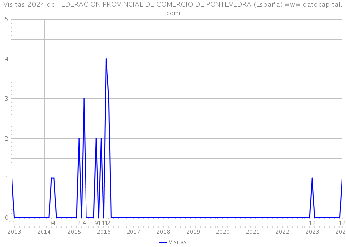 Visitas 2024 de FEDERACION PROVINCIAL DE COMERCIO DE PONTEVEDRA (España) 
