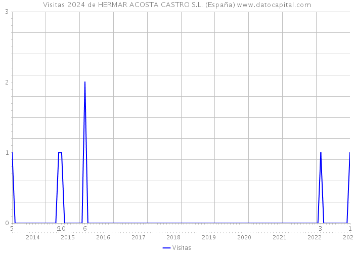 Visitas 2024 de HERMAR ACOSTA CASTRO S.L. (España) 