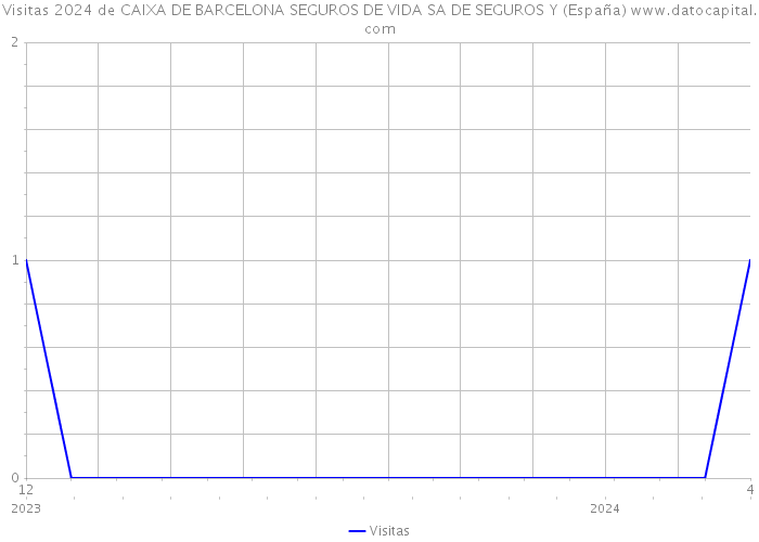 Visitas 2024 de CAIXA DE BARCELONA SEGUROS DE VIDA SA DE SEGUROS Y (España) 
