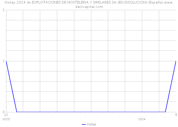 Visitas 2024 de EXPLOTACIONES DE HOSTELERIA Y SIMILARES SA (EN DISOLUCION) (España) 