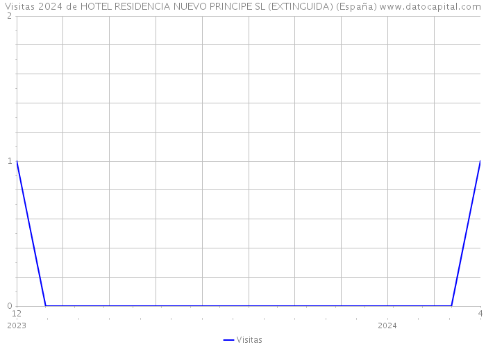 Visitas 2024 de HOTEL RESIDENCIA NUEVO PRINCIPE SL (EXTINGUIDA) (España) 