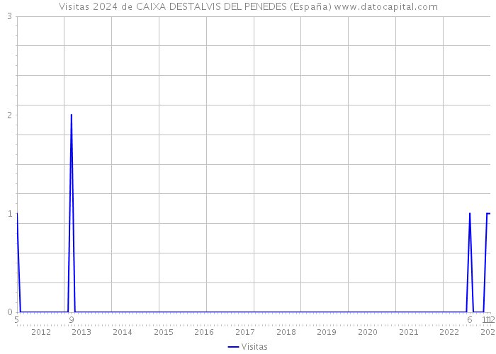 Visitas 2024 de CAIXA DESTALVIS DEL PENEDES (España) 