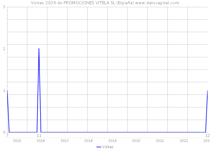 Visitas 2024 de PROMOCIONES VITELA SL (España) 