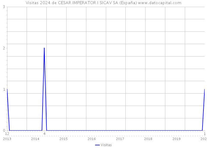 Visitas 2024 de CESAR IMPERATOR I SICAV SA (España) 
