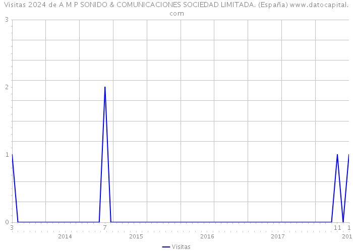 Visitas 2024 de A M P SONIDO & COMUNICACIONES SOCIEDAD LIMITADA. (España) 