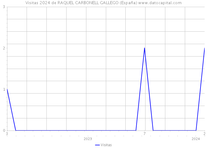 Visitas 2024 de RAQUEL CARBONELL GALLEGO (España) 