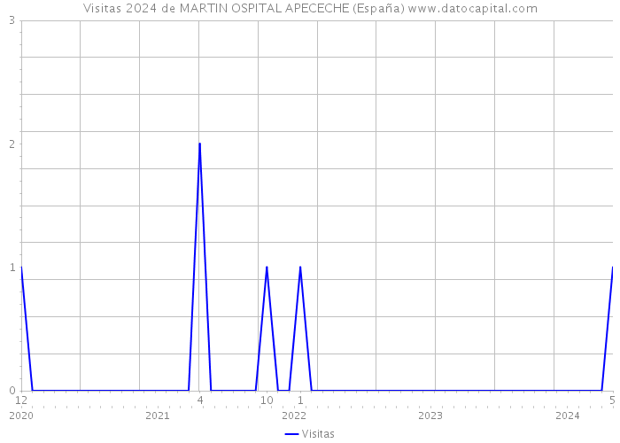 Visitas 2024 de MARTIN OSPITAL APECECHE (España) 